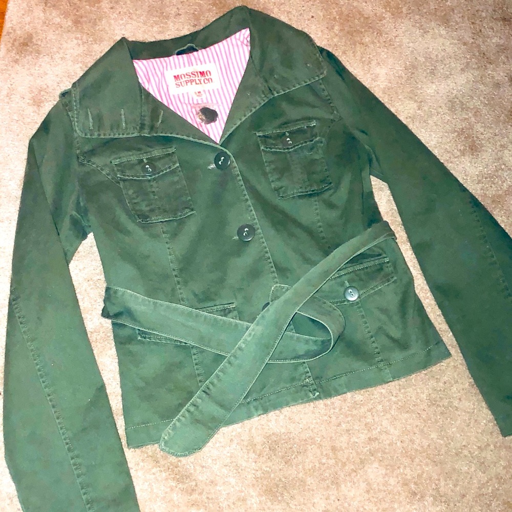 Mossimo, sz Medium Olive military/utility jacket